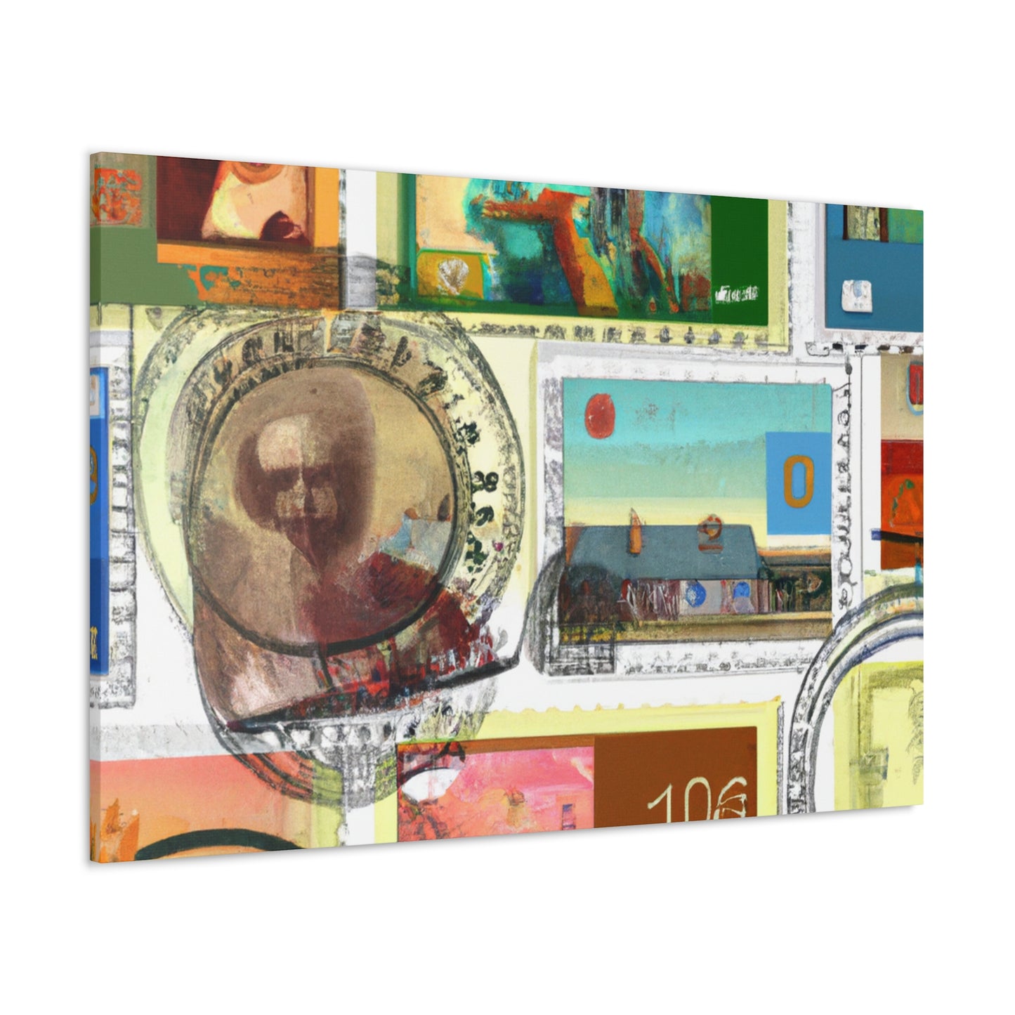 Globetrotters Forever Stamps - Postage Stamp Collector Canvas Wall Art