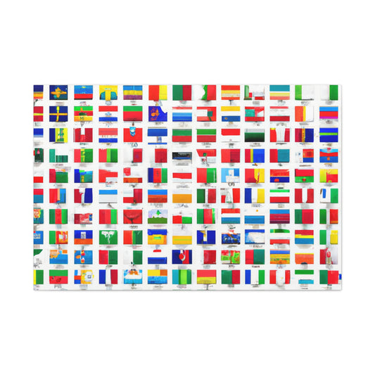 Mary Pickersgill - Flags Of The World Canvas Wall Art