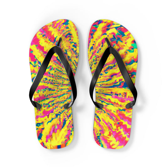 Esther Wainwright Shoe Maker - Psychedelic Trippy Flip Flop Beach Sandals