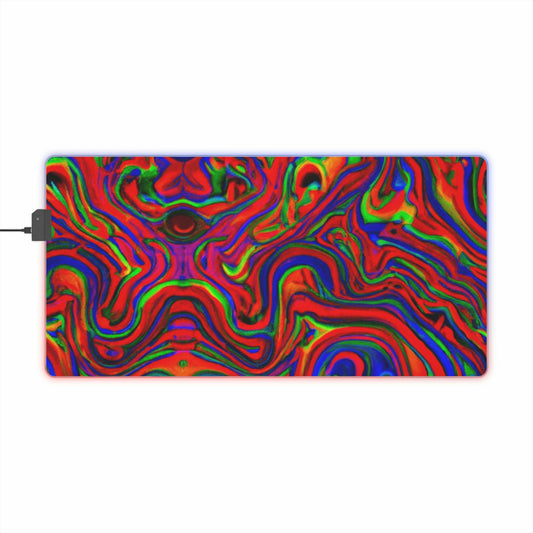 Gizmo Jynx - Psychedelic Trippy LED Light Up Gaming Mouse Pad