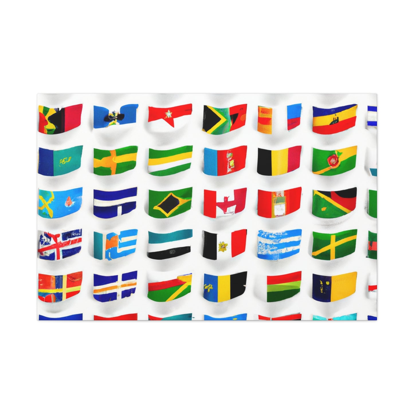 Isabella Rawlingson - Flags Of The World Canvas Wall Art