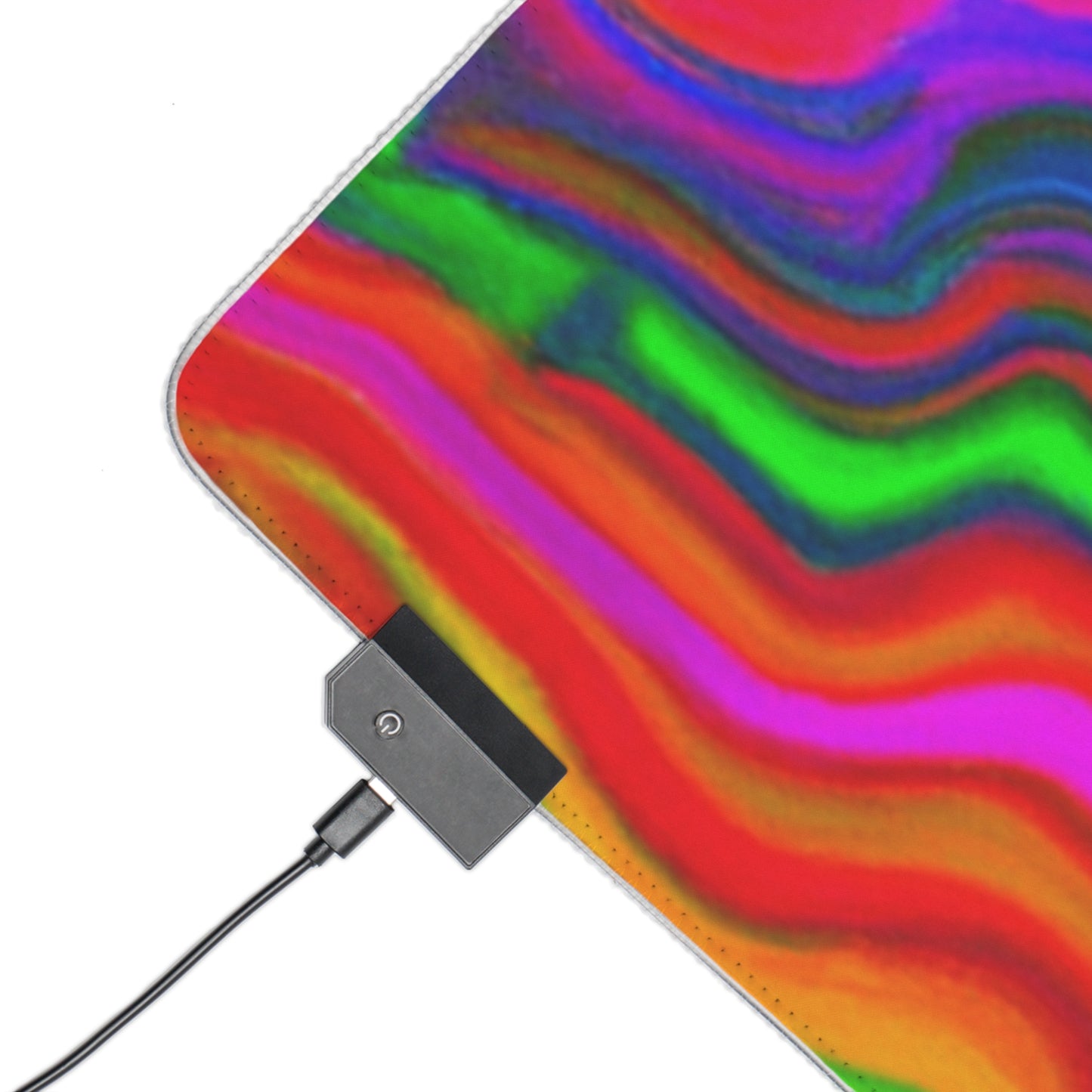 Captain Comet - Psychedelic Trippy LED Light Up Gaming Mouse Pad