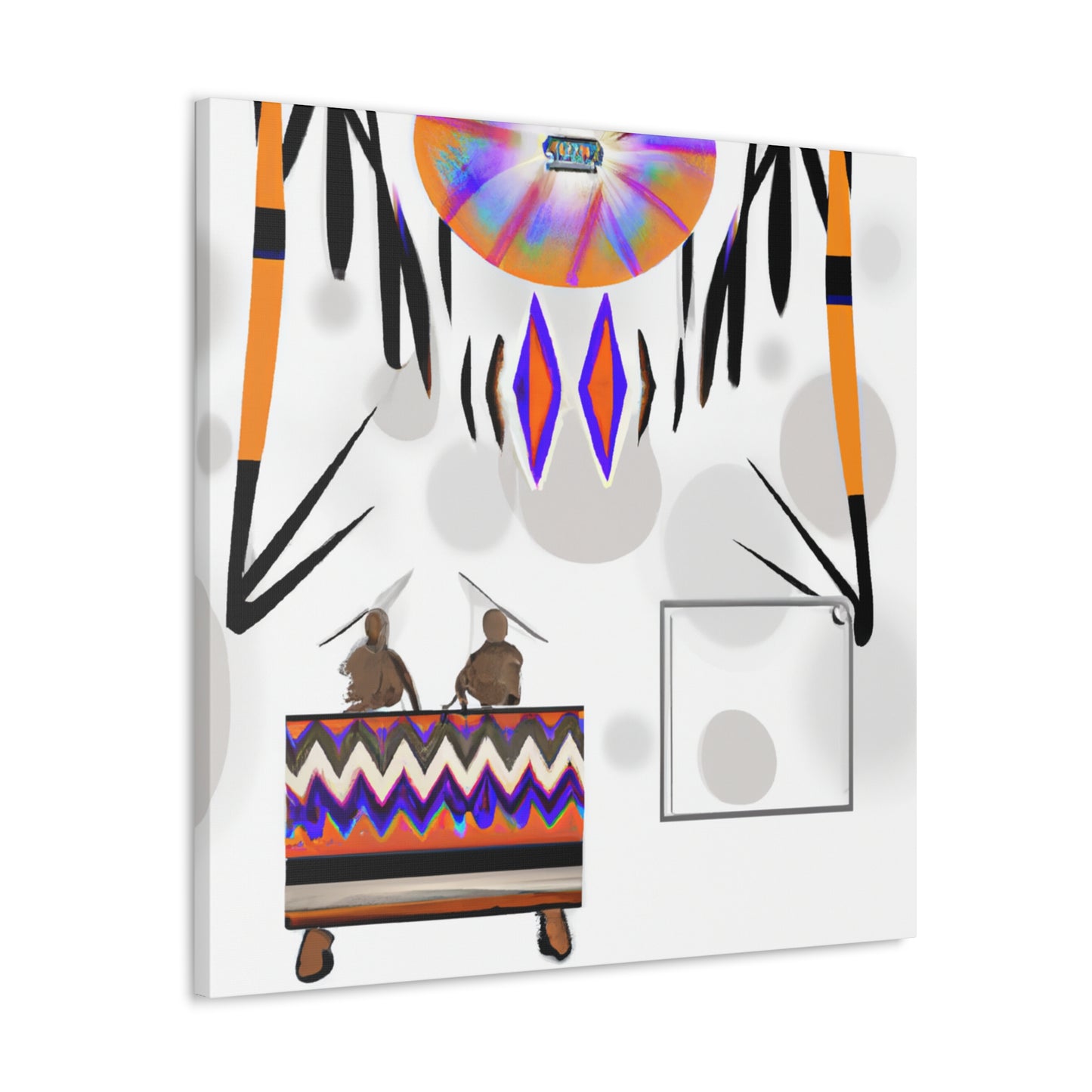 Watoka the Wise - Native American Indian Canvas Wall Art