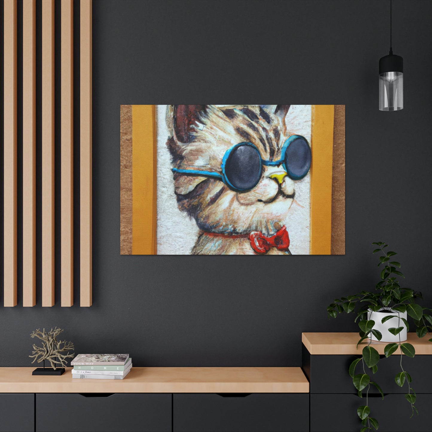 Felix Fluffytones - Cat Lovers Canvas Wall Art