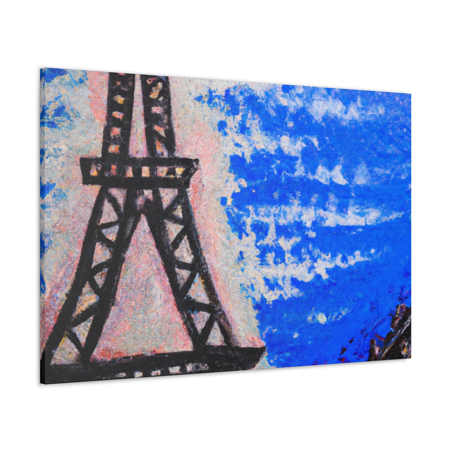 Monsieur Jules Lapin - Eiffel Tower Canvas Wall Art