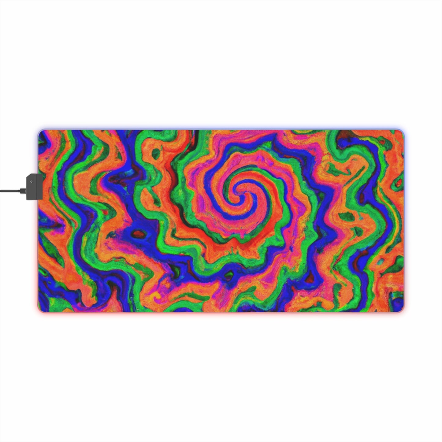 Emily the Enchantress - Psychedelic Trippy LED Light Up Gaming Mouse Pad