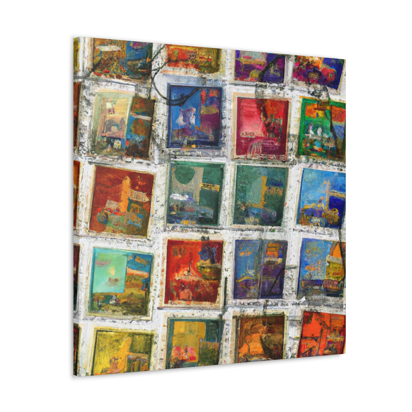 World Postage Treasures - Postage Stamp Collector Canvas Wall Art