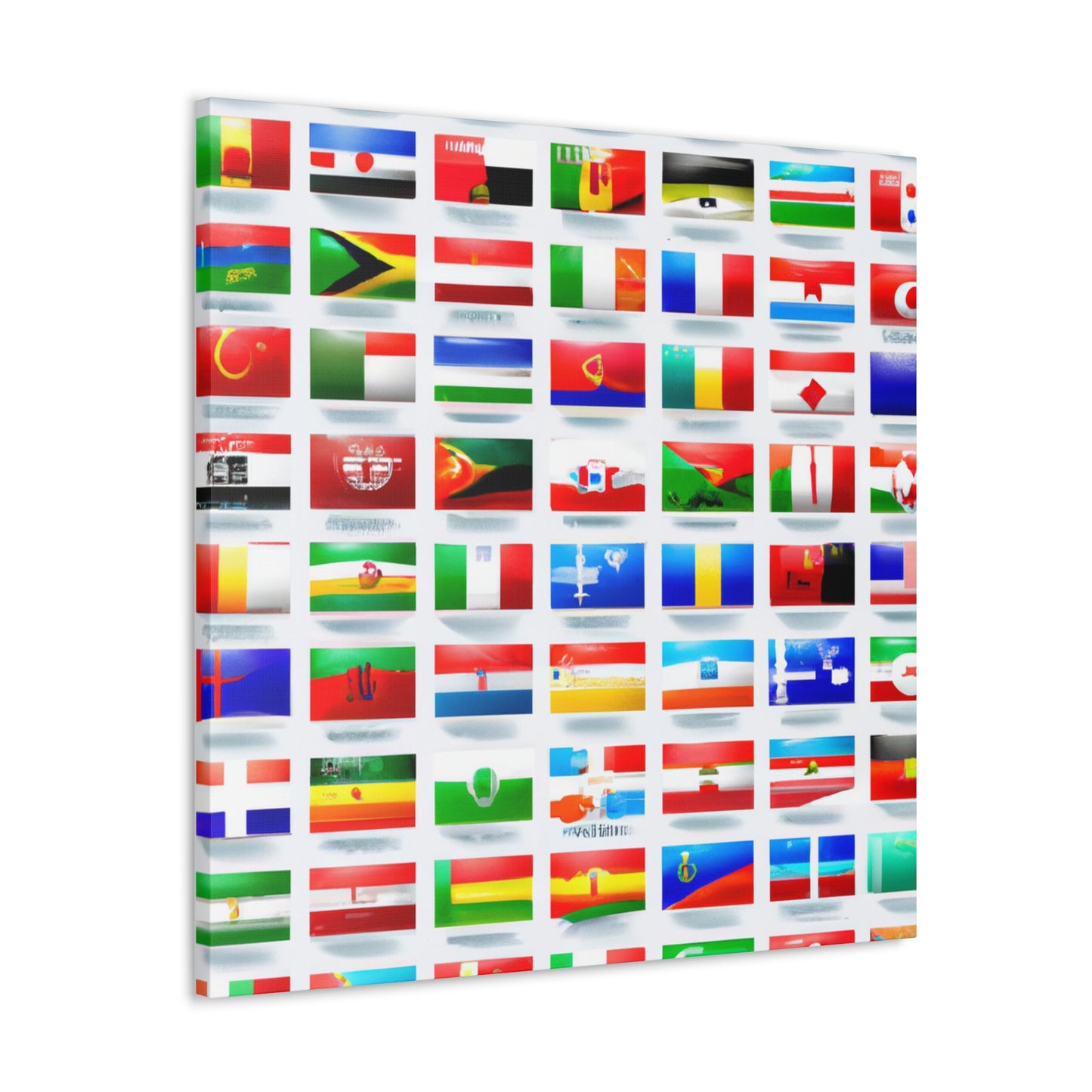 John Bartlett - Flags Of The World Canvas Wall Art