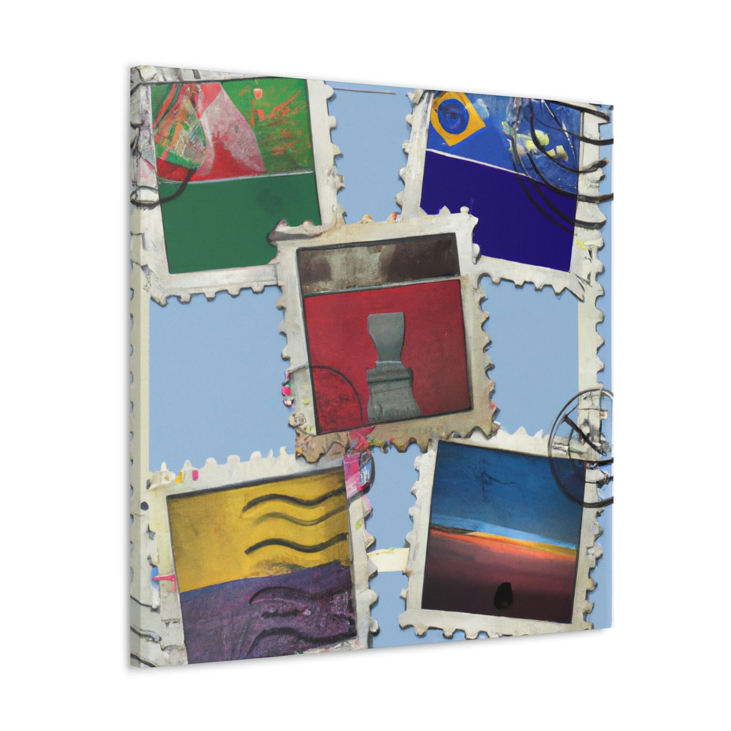 Global Heritage Stamps - Canvas