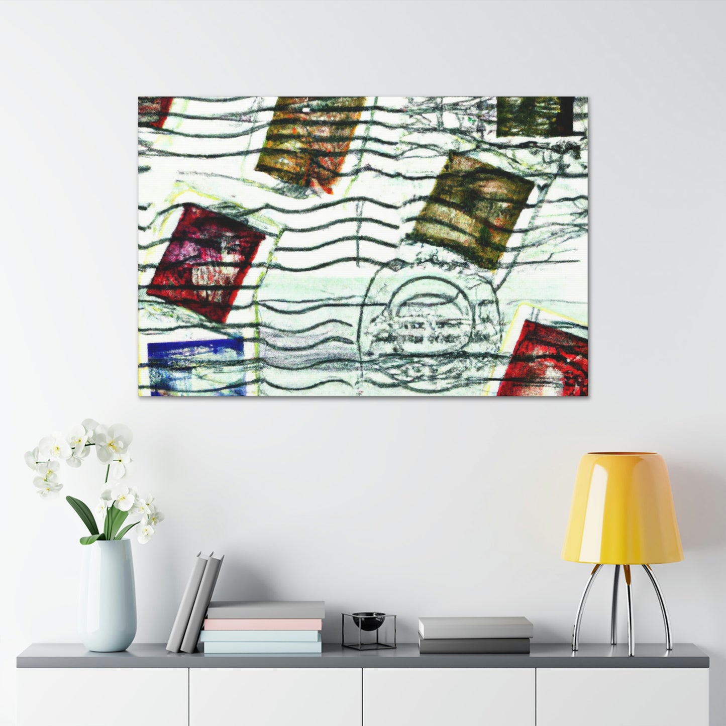 "Cultures of the World" - Postage Stamp Collector Canvas Wall Art