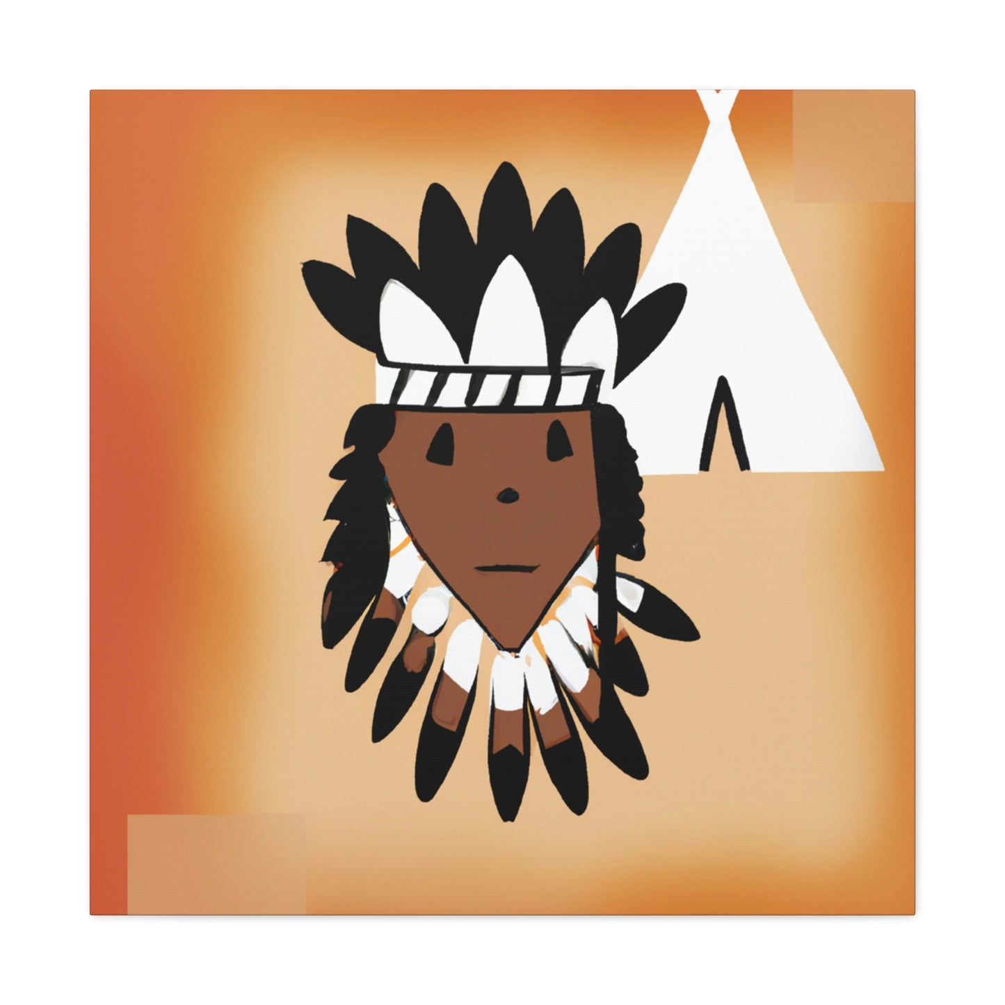 Chief Little Cloud - Native American Indian Canvas Wall Art