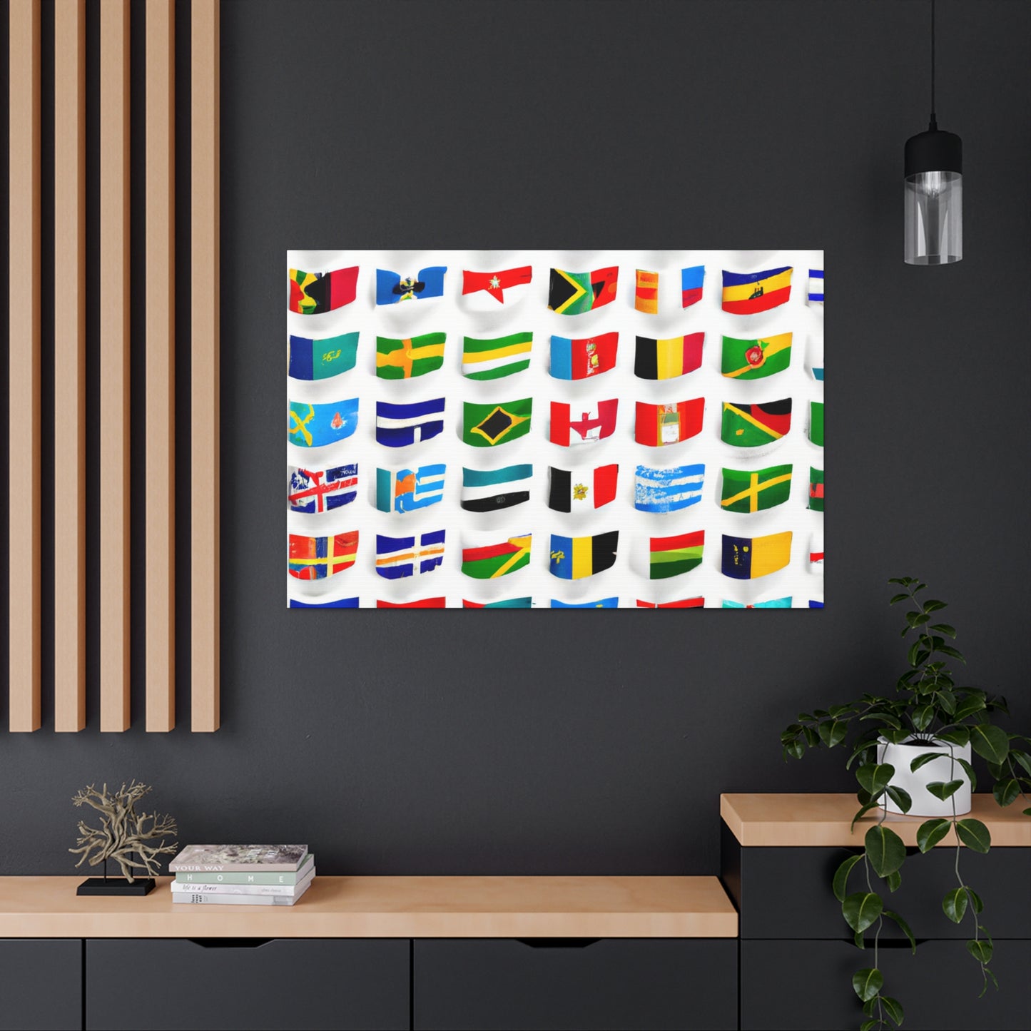 Isabella Rawlingson - Flags Of The World Canvas Wall Art