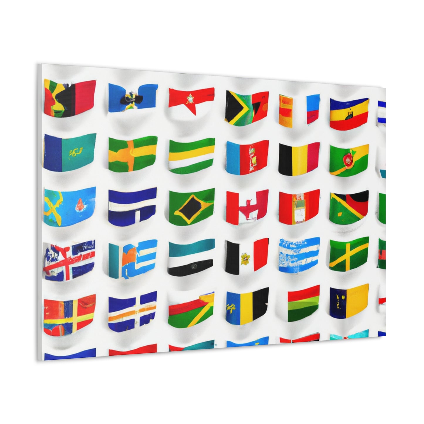 Isabella Rawlingson - Flags Of The World Canvas Wall Art