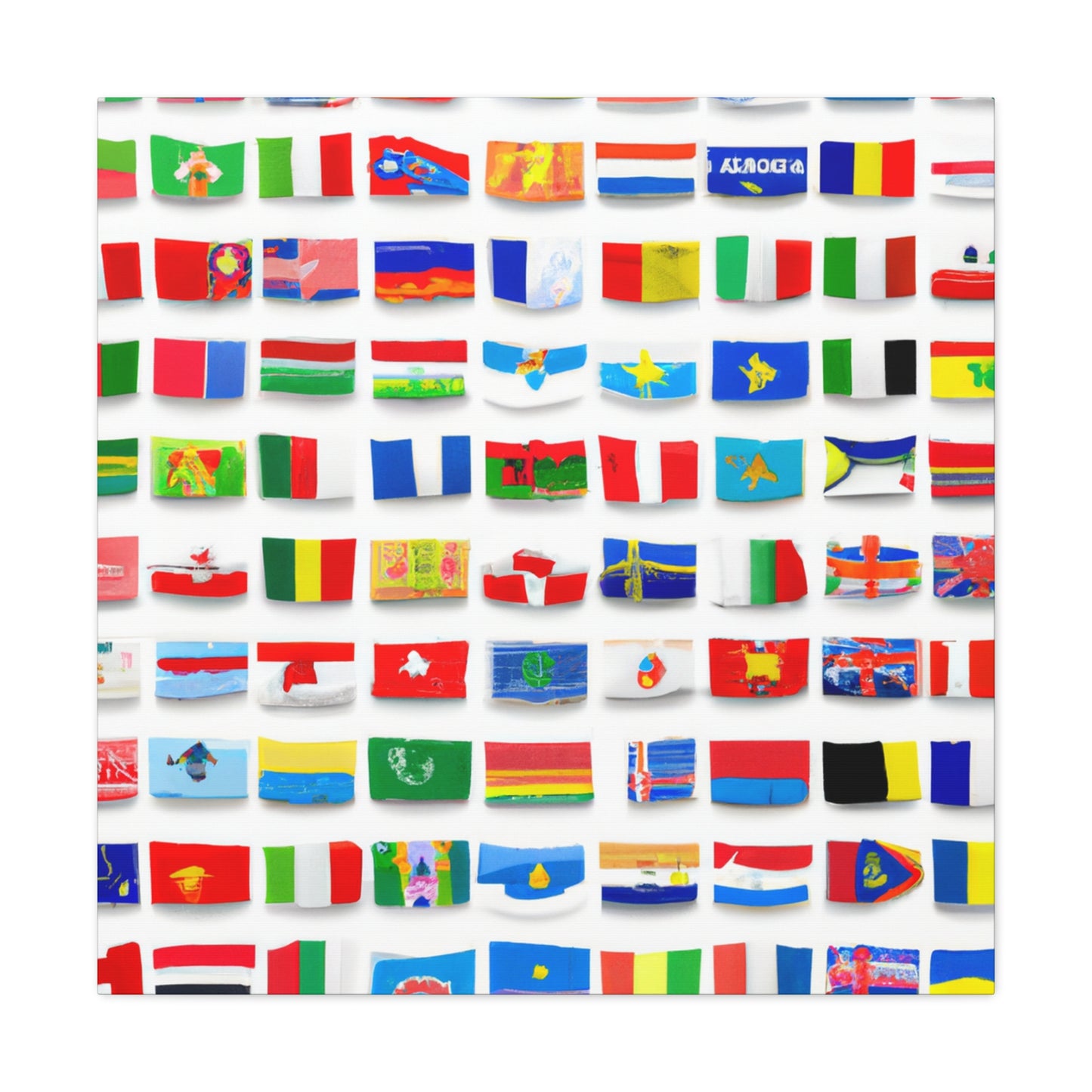 Adelina Frizzell. - Flags Of The World Canvas Wall Art