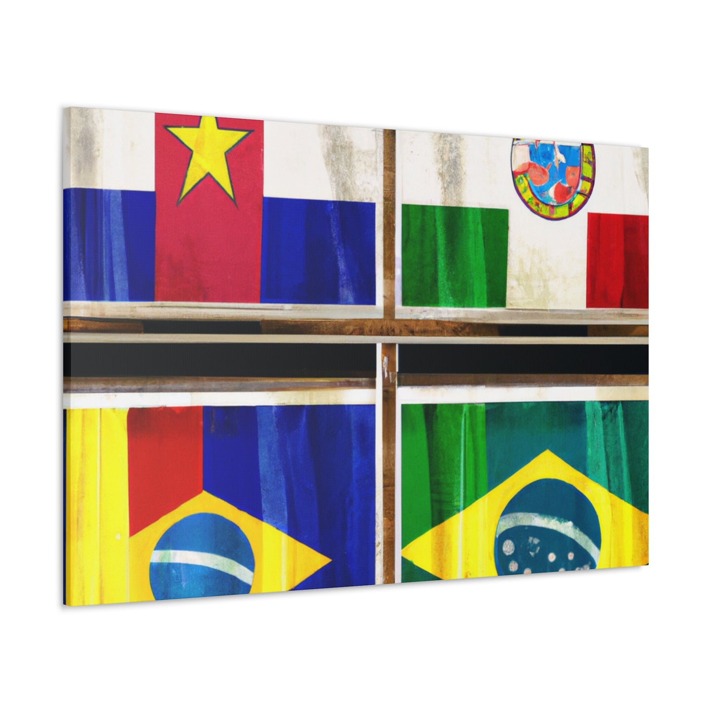 Louisa Catherine Morris - Flags Of The World Canvas Wall Art