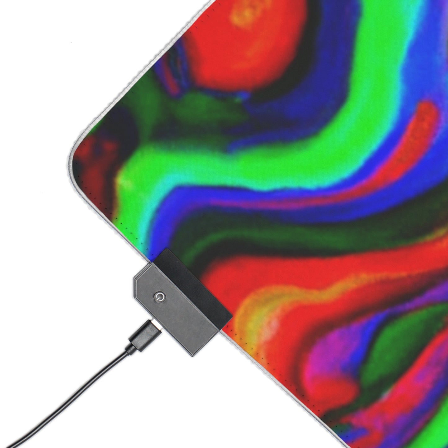 Rocky Rebel - Psychedelic Trippy LED Light Up Gaming Mouse Pad