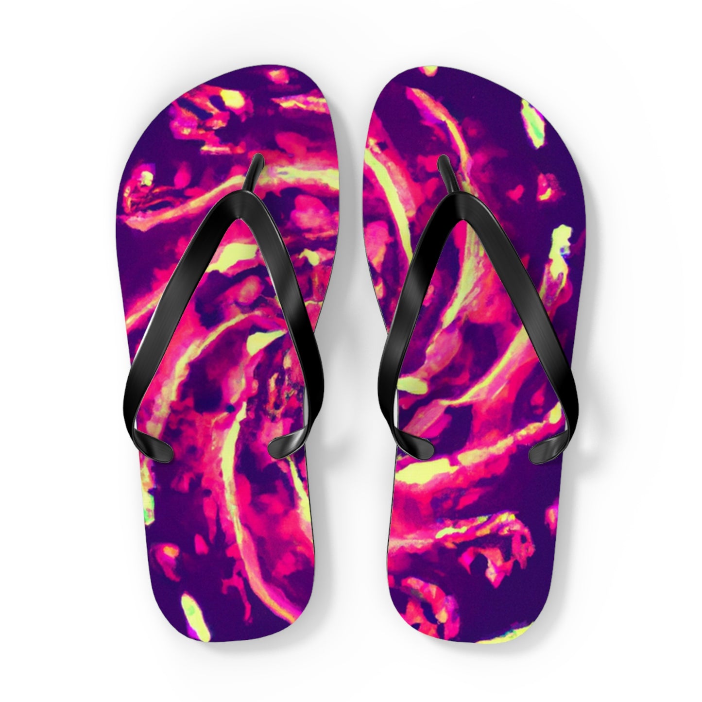 Vicente Broguesmith - Psychedelic Trippy Flip Flop Beach Sandals