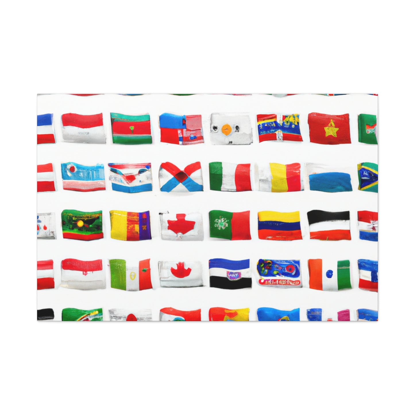 Herberta Matilda Barron - Flags Of The World Canvas Wall Art