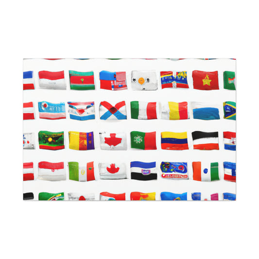 Herberta Matilda Barron - Flags Of The World Canvas Wall Art