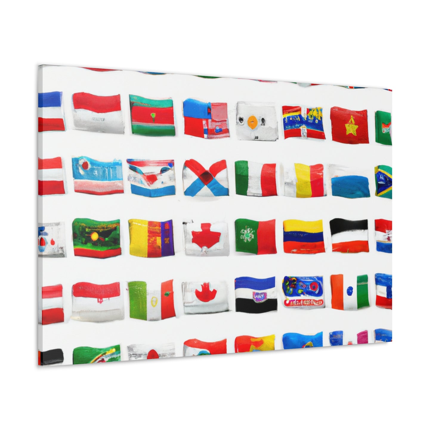 Herberta Matilda Barron - Flags Of The World Canvas Wall Art