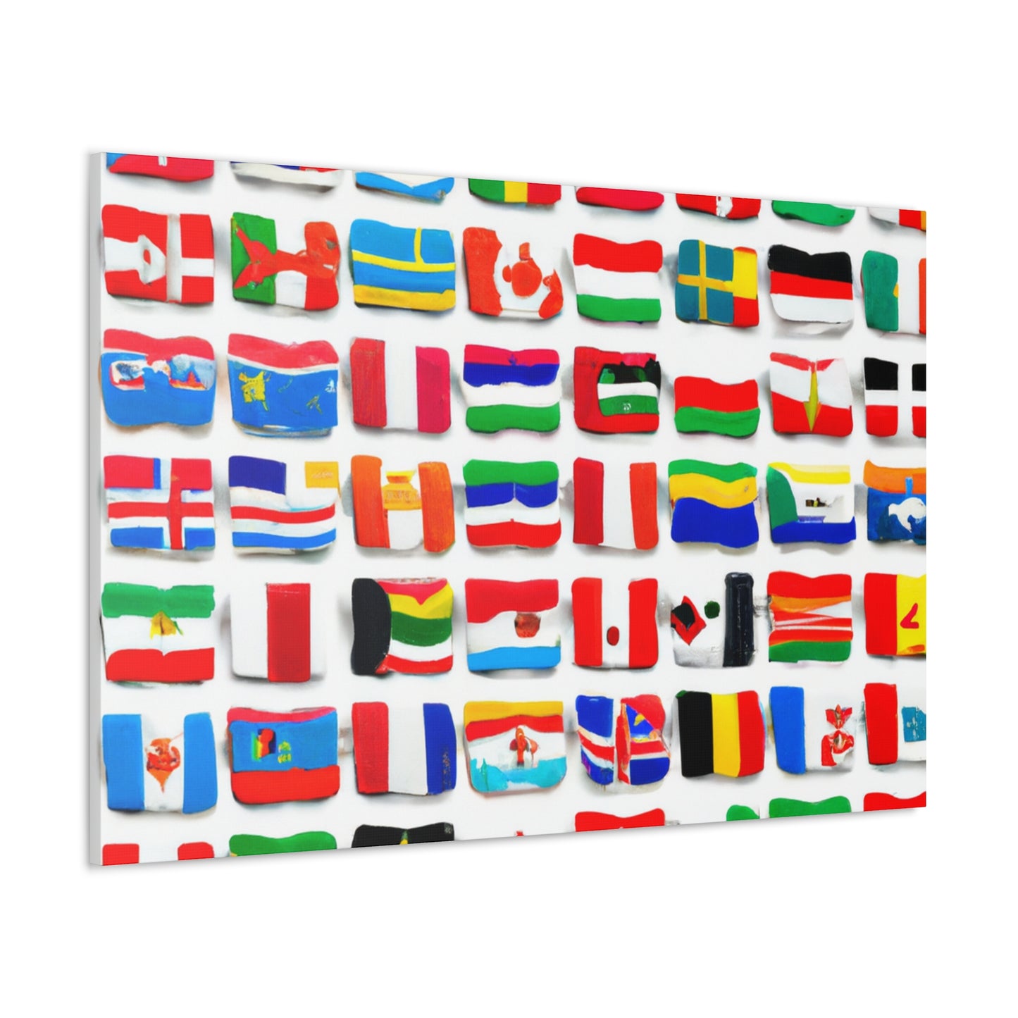 John Rhaes Flagmaker - Flags Of The World Canvas Wall Art