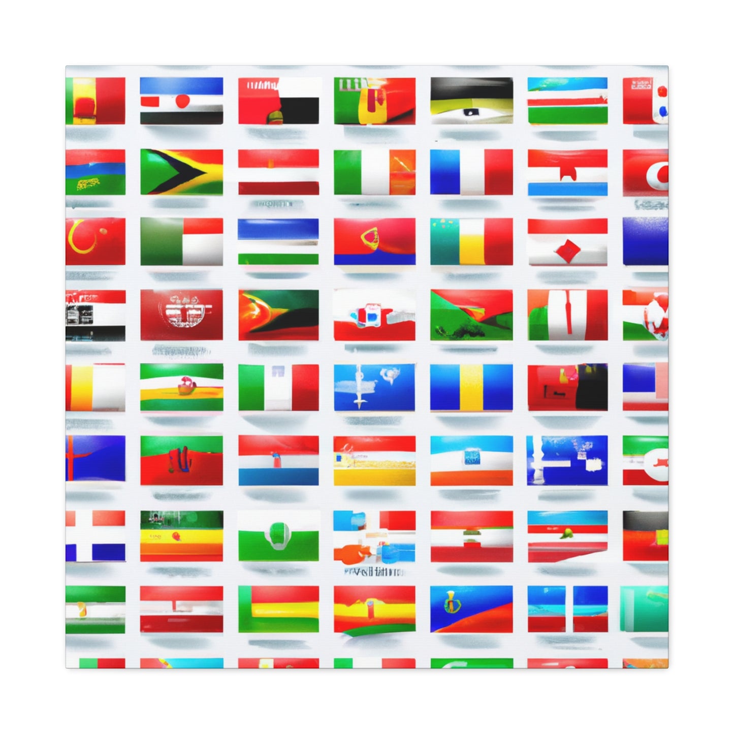 John Bartlett - Flags Of The World Canvas Wall Art