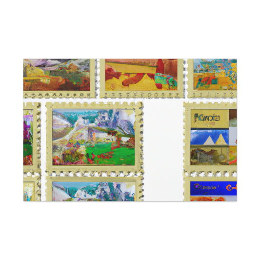 "Global Expressions" - Postage Stamp Collector Canvas Wall Art