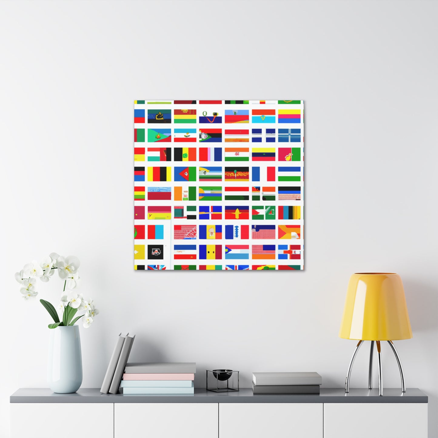 John A. Bellinger (1806–1874) - Flags Of The World Canvas Wall Art