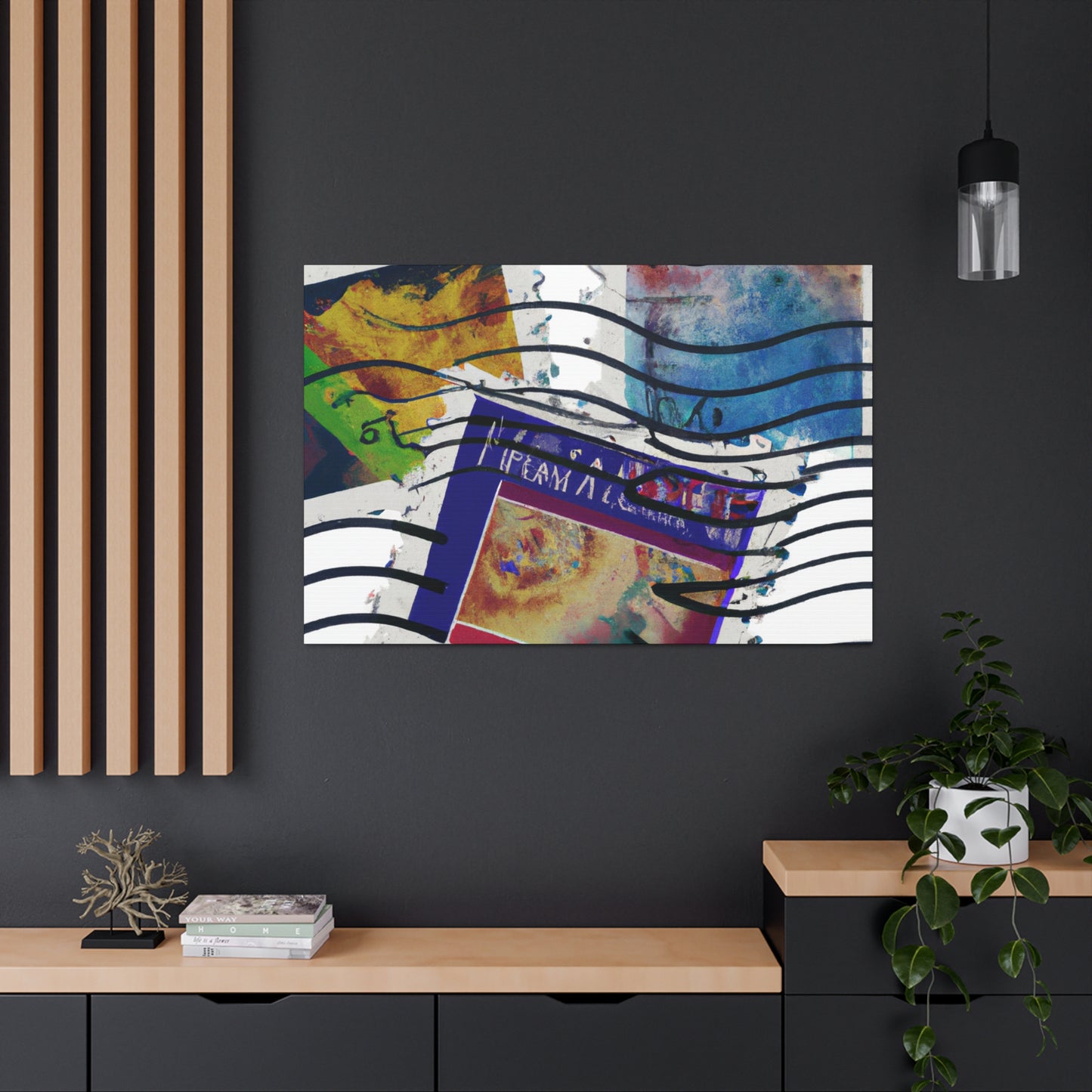 Global Treasures Stamps - Postage Stamp Collector Canvas Wall Art