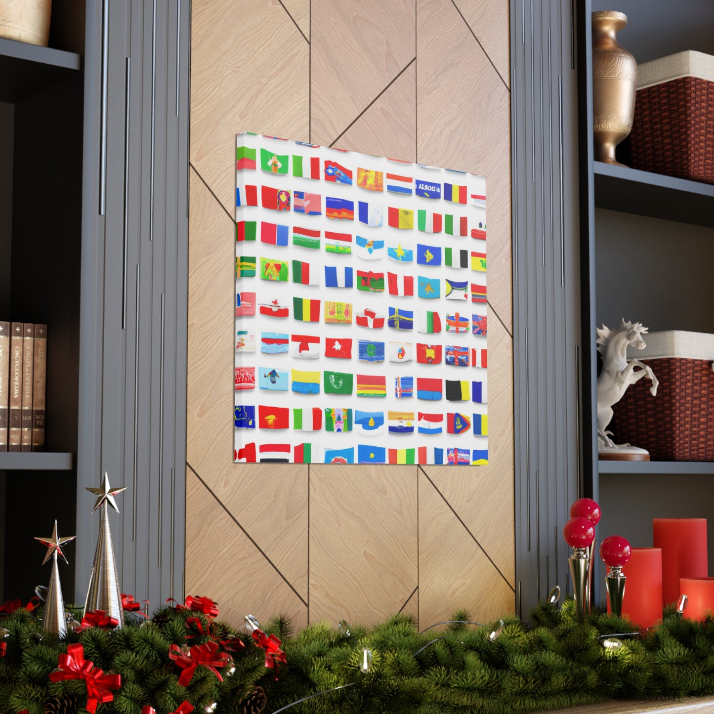 Adelina Frizzell. - Flags Of The World Canvas Wall Art