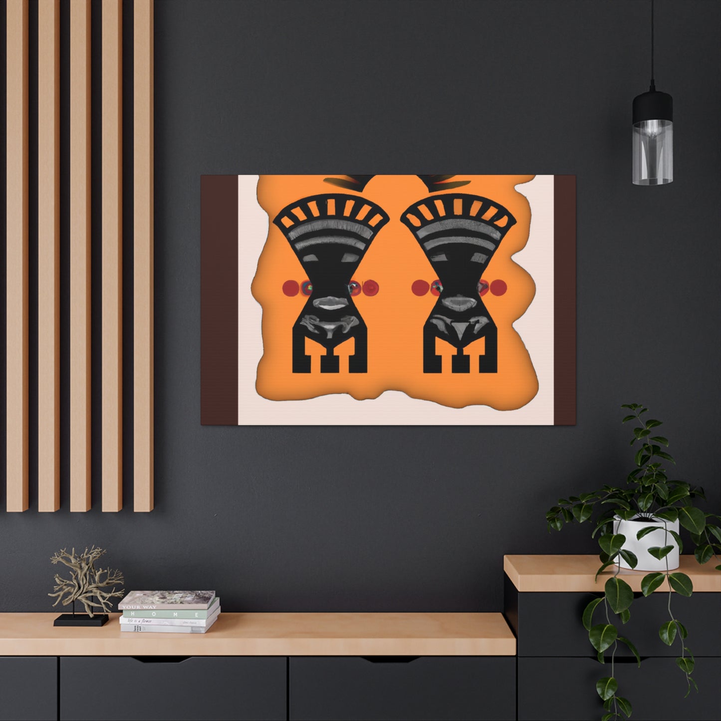 Chief Running Bear - Native American Indian Canvas Wall Art