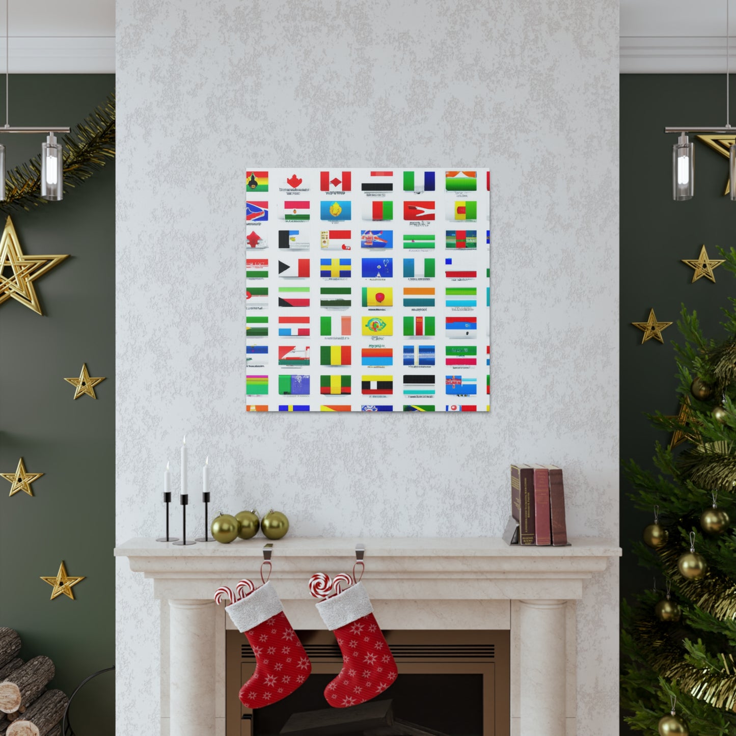 Charles Rudolf Driapsa (1827-1897) - Flags Of The World Canvas Wall Art