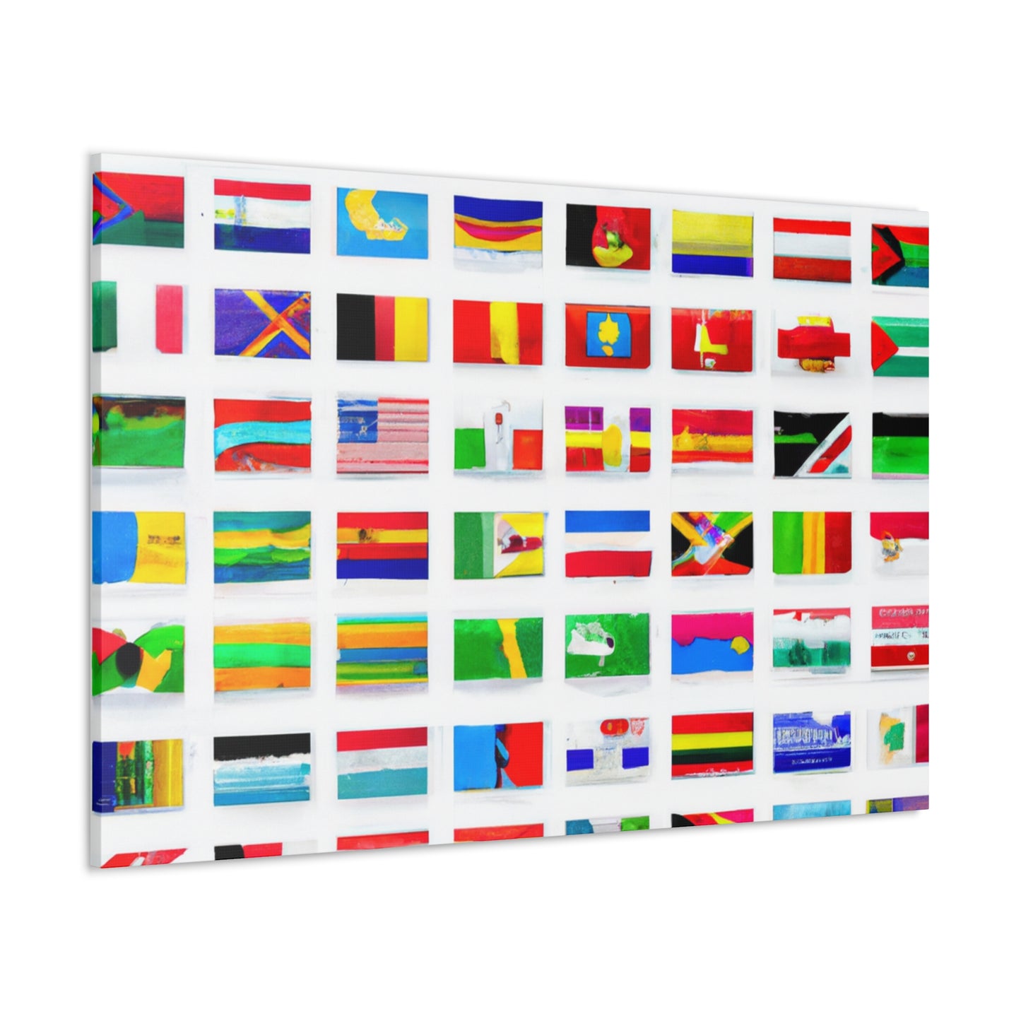 Winifred Atwell Fryer - Flags Of The World Canvas Wall Art