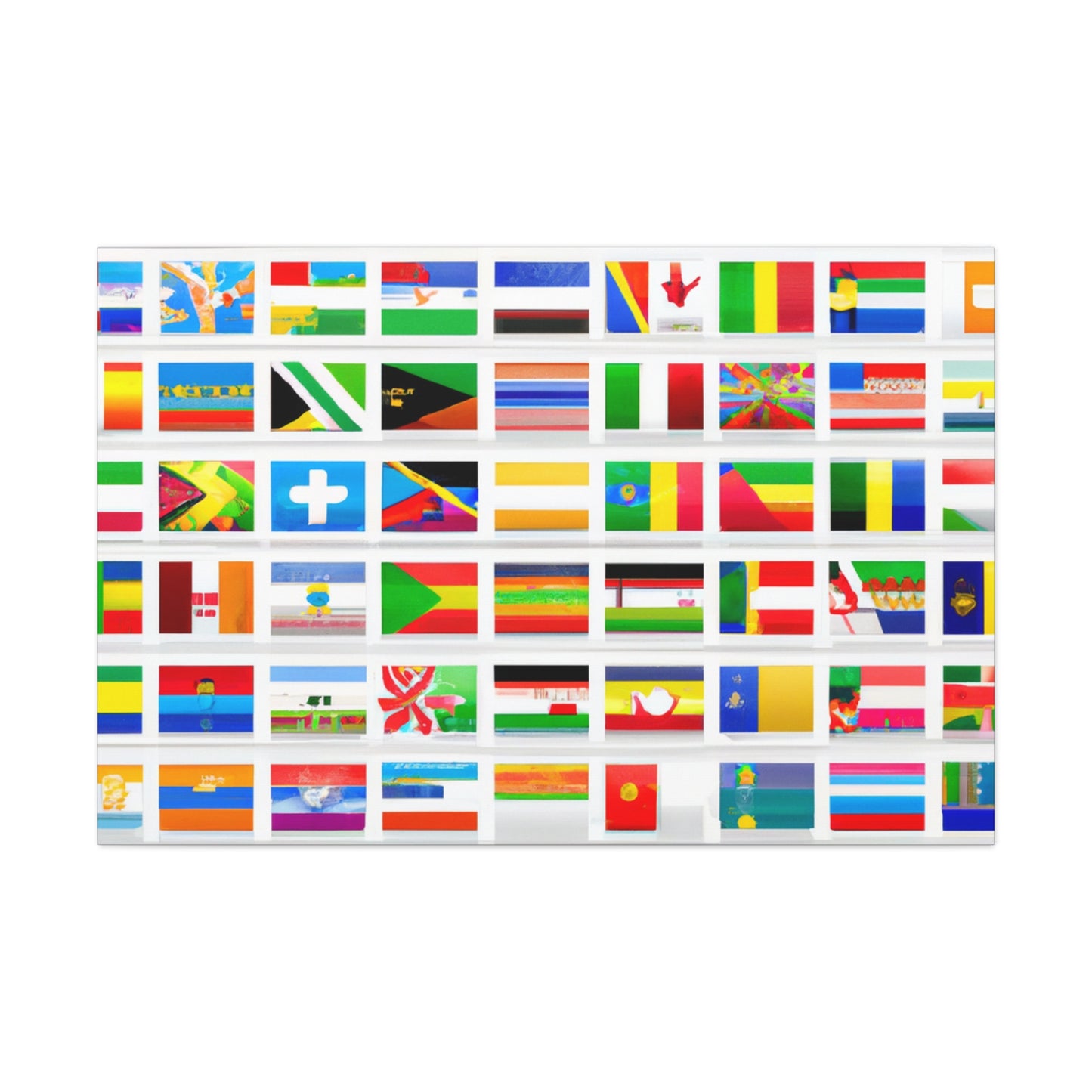 Harriet Lane Stewart (1818–1885) - Flags Of The World Canvas Wall Art