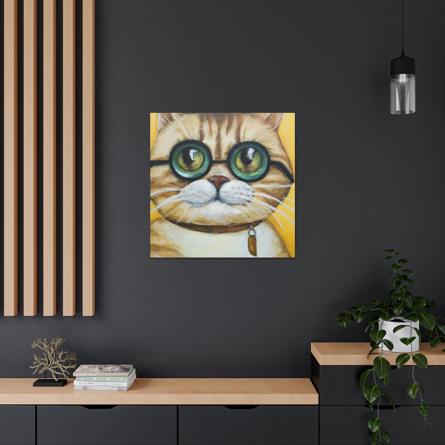 Felix Fuzzypaws. - Cat Lovers Canvas Wall Art