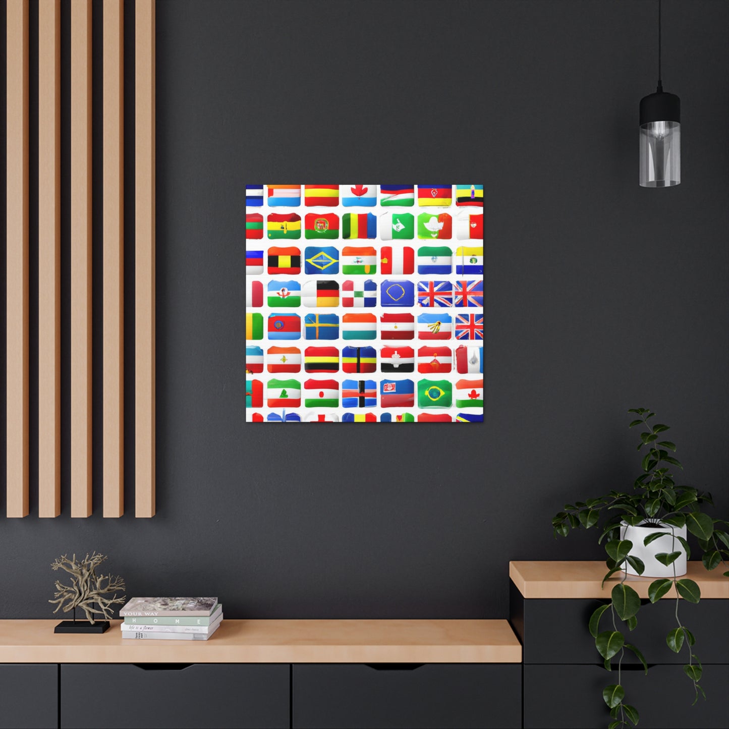 Hans-Ludwig Kettner - Flags Of The World Canvas Wall Art