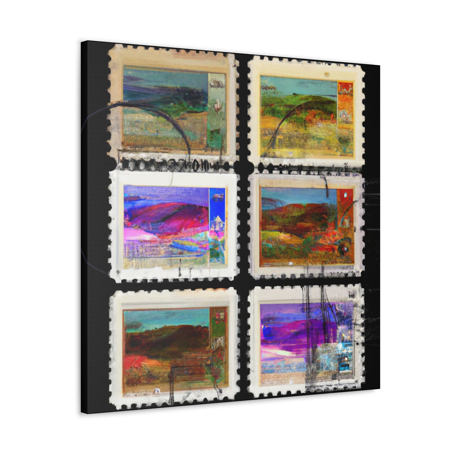 Global Heritage Stamps - Postage Stamp Collector Canvas Wall Art