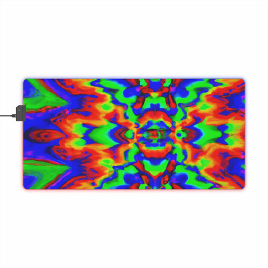 Rocky Reverie - Psychedelic Trippy LED Light Up Gaming Mouse Pad