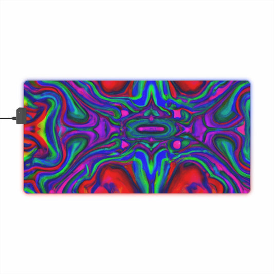 Ricky Rockett - Psychedelic Trippy LED Light Up Gaming Mouse Pad