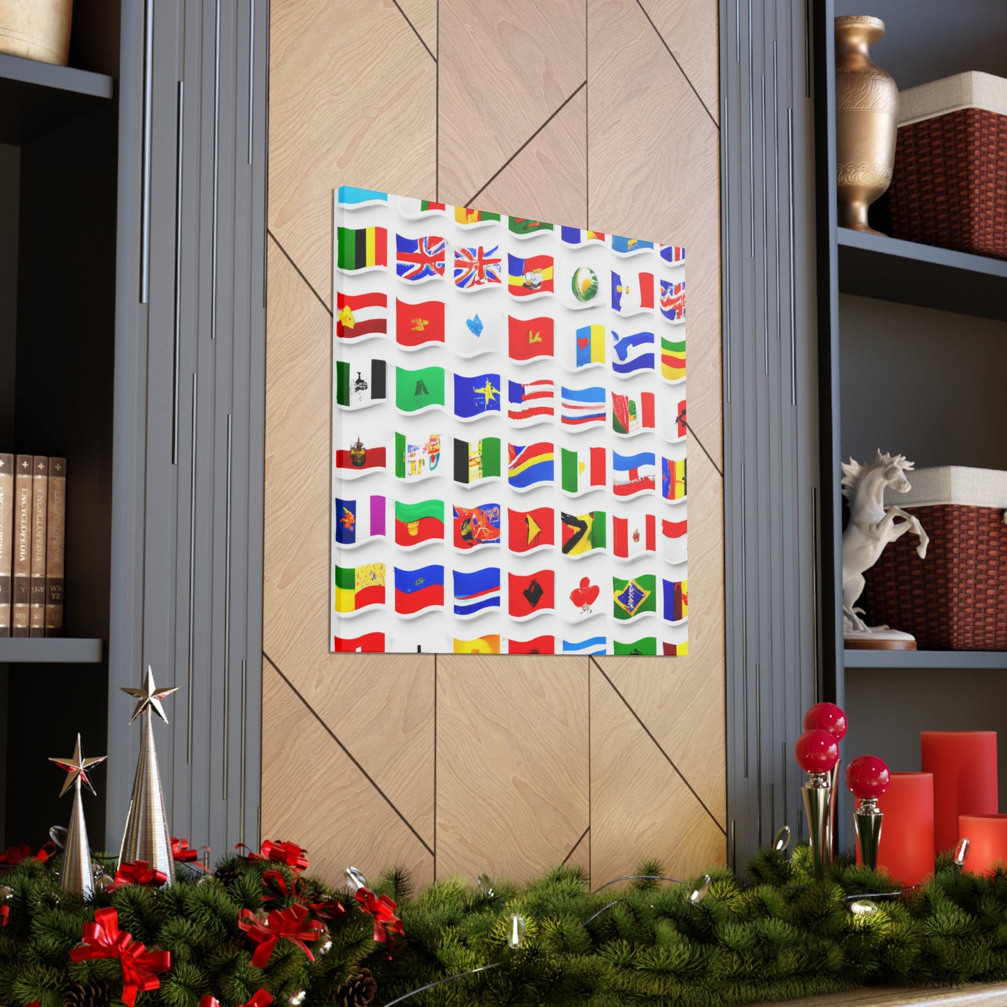 Josephine Leser - Flags Of The World Canvas Wall Art