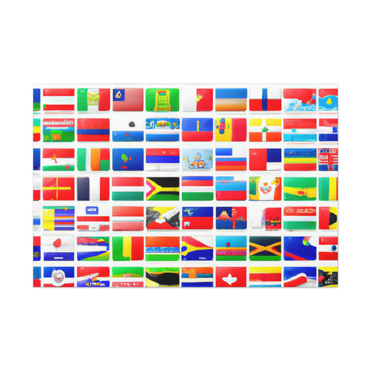 Emily Greirson - Flags Of The World Canvas Wall Art