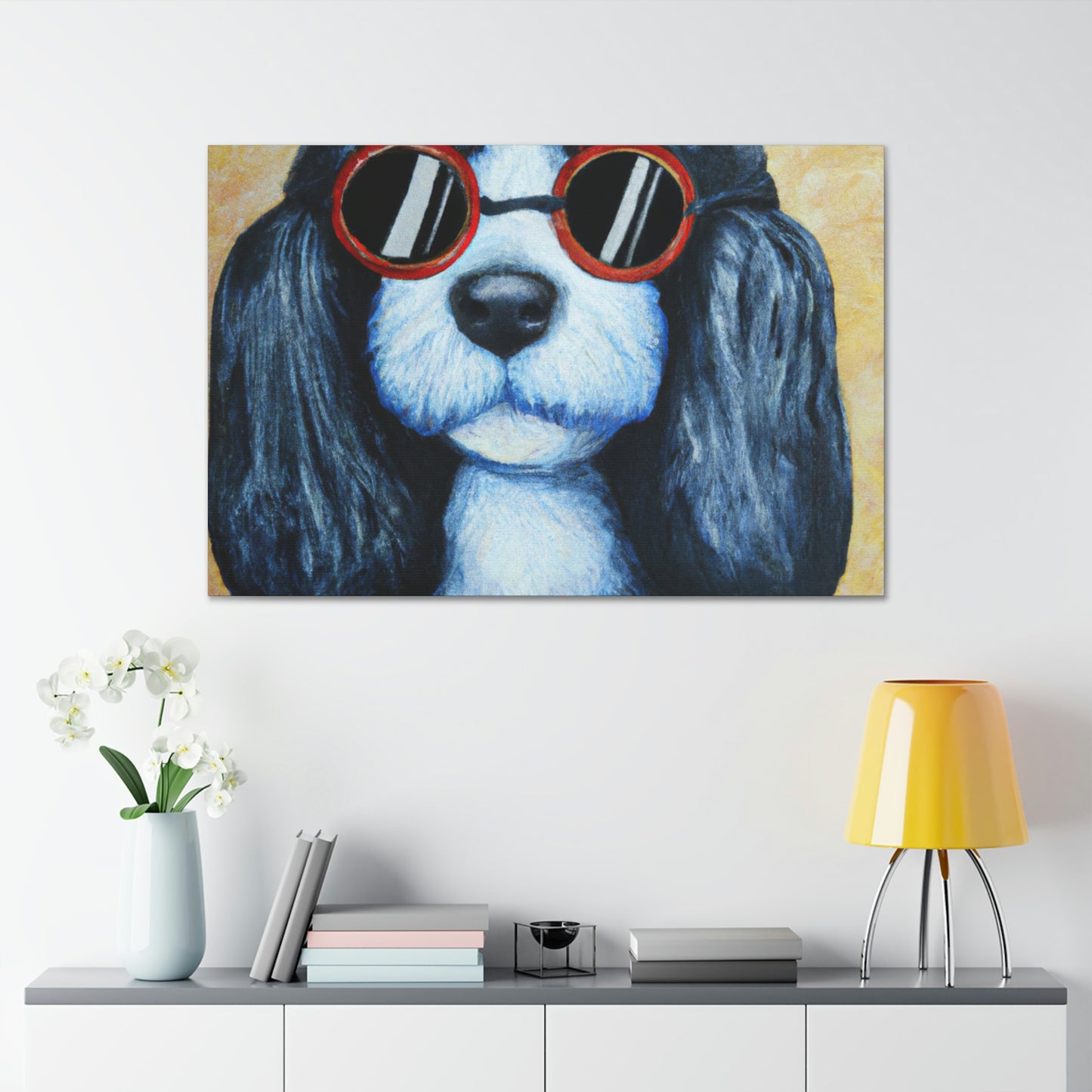 Scout the Wonder Pup - Dog Lovers Canvas Wall Art