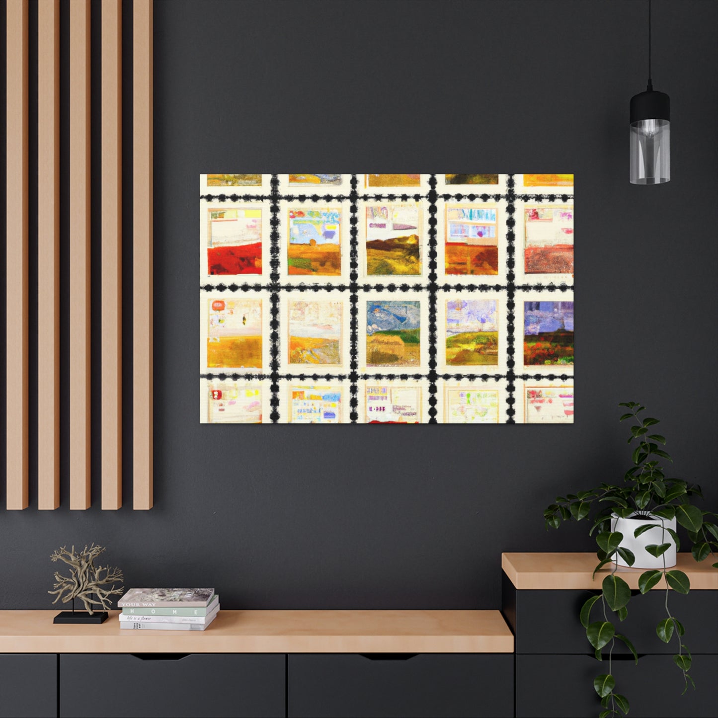 Global Postal Journey - Postage Stamp Collector Canvas Wall Art