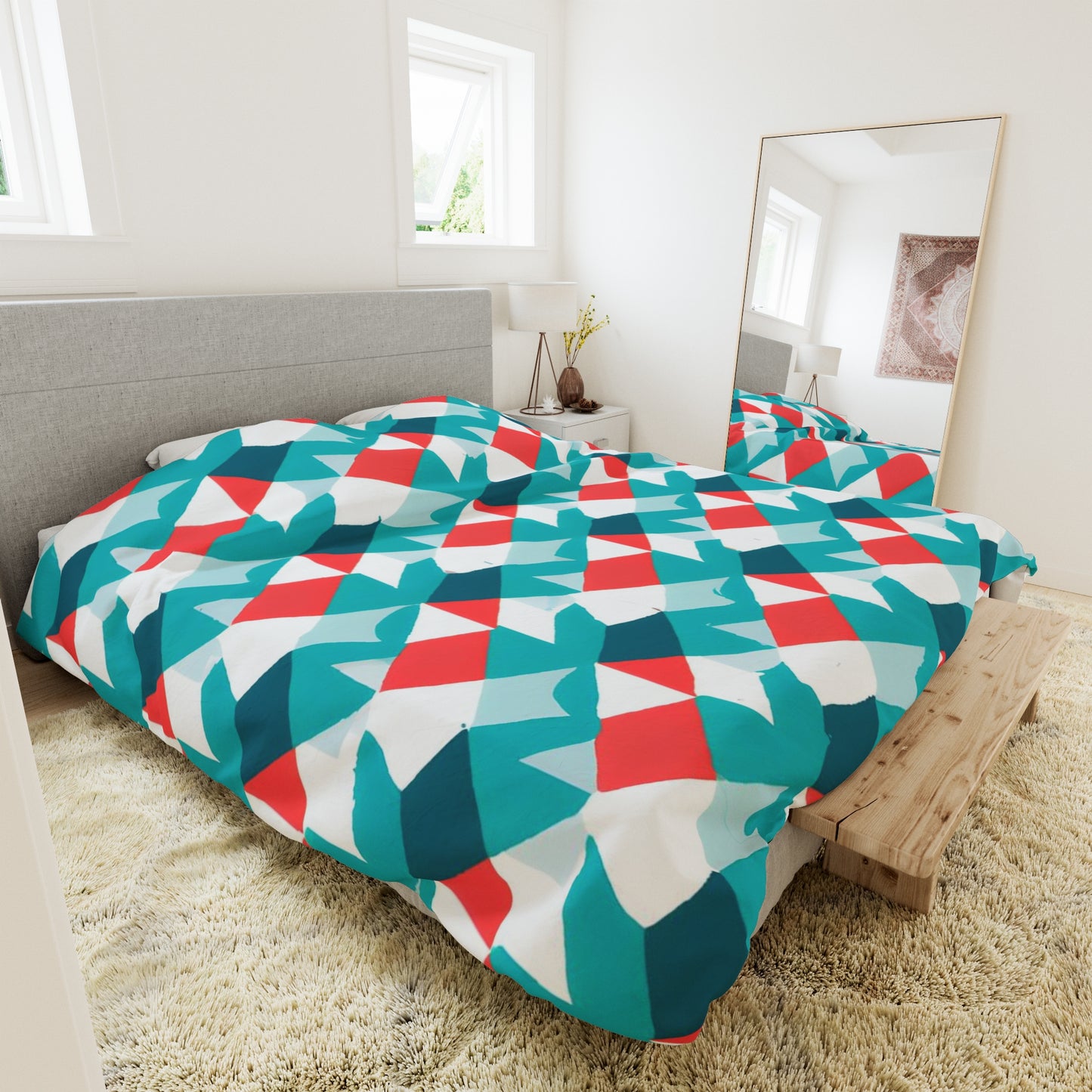 Edwina Garrett - Geometric Pattern Design Duvet Cover Bedding