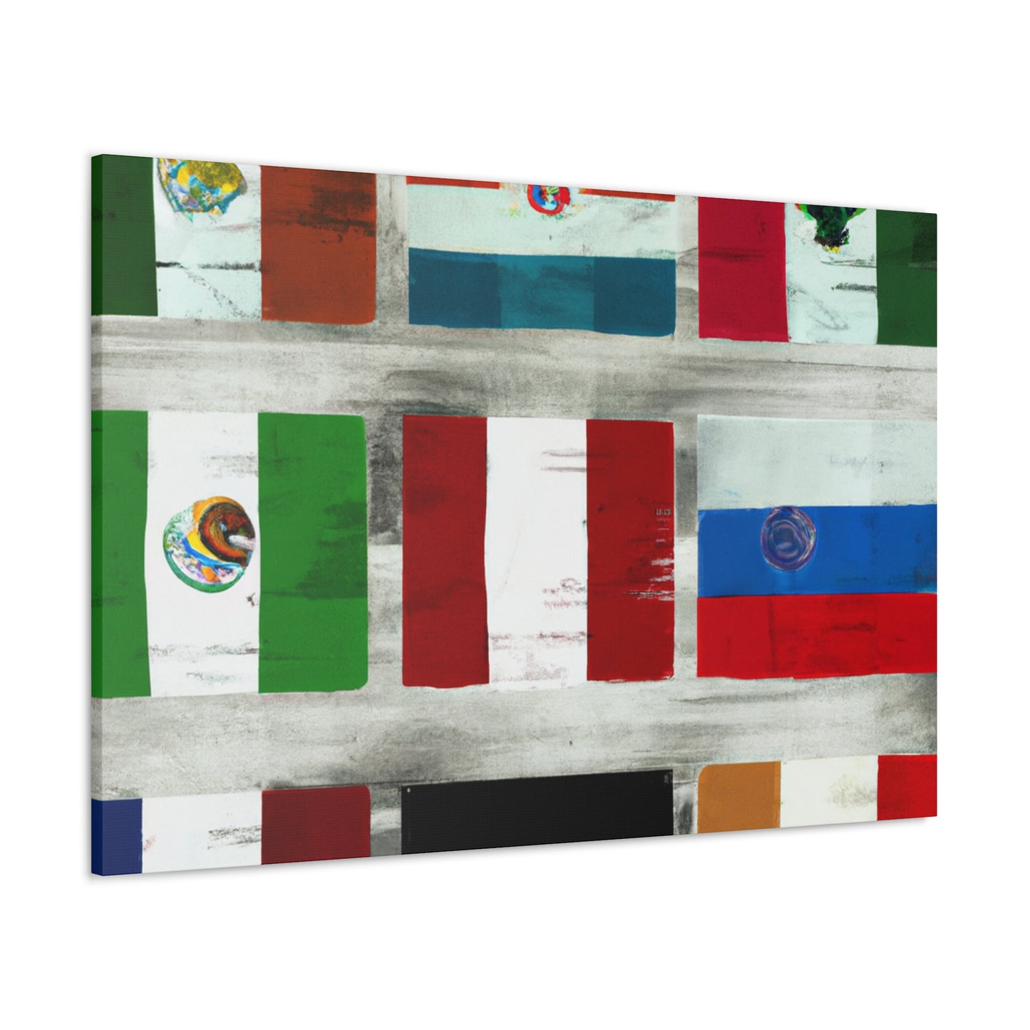 Joseph Addison Trumbull - Flags Of The World Canvas Wall Art