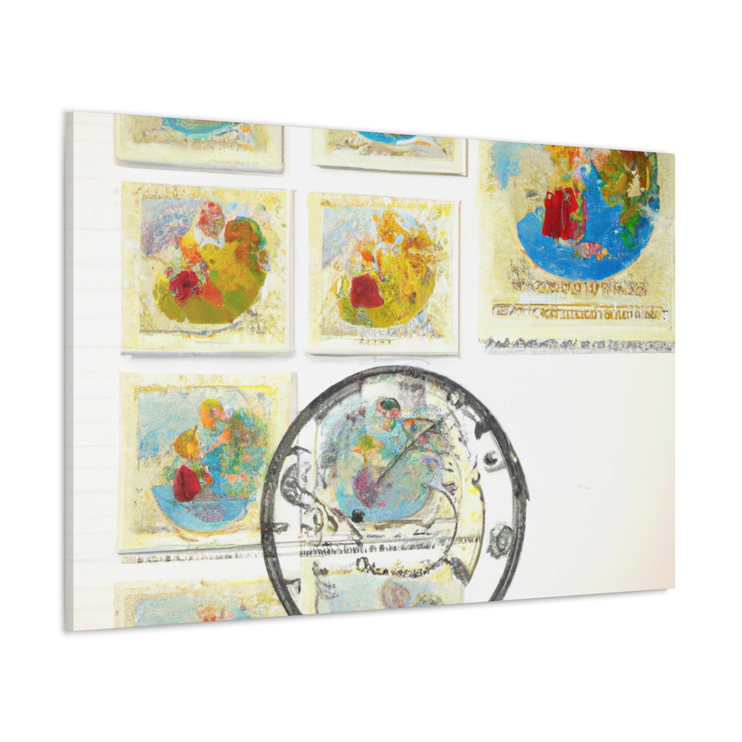 "World of Wonders" Stamps. - Postage Stamp Collector Canvas Wall Art