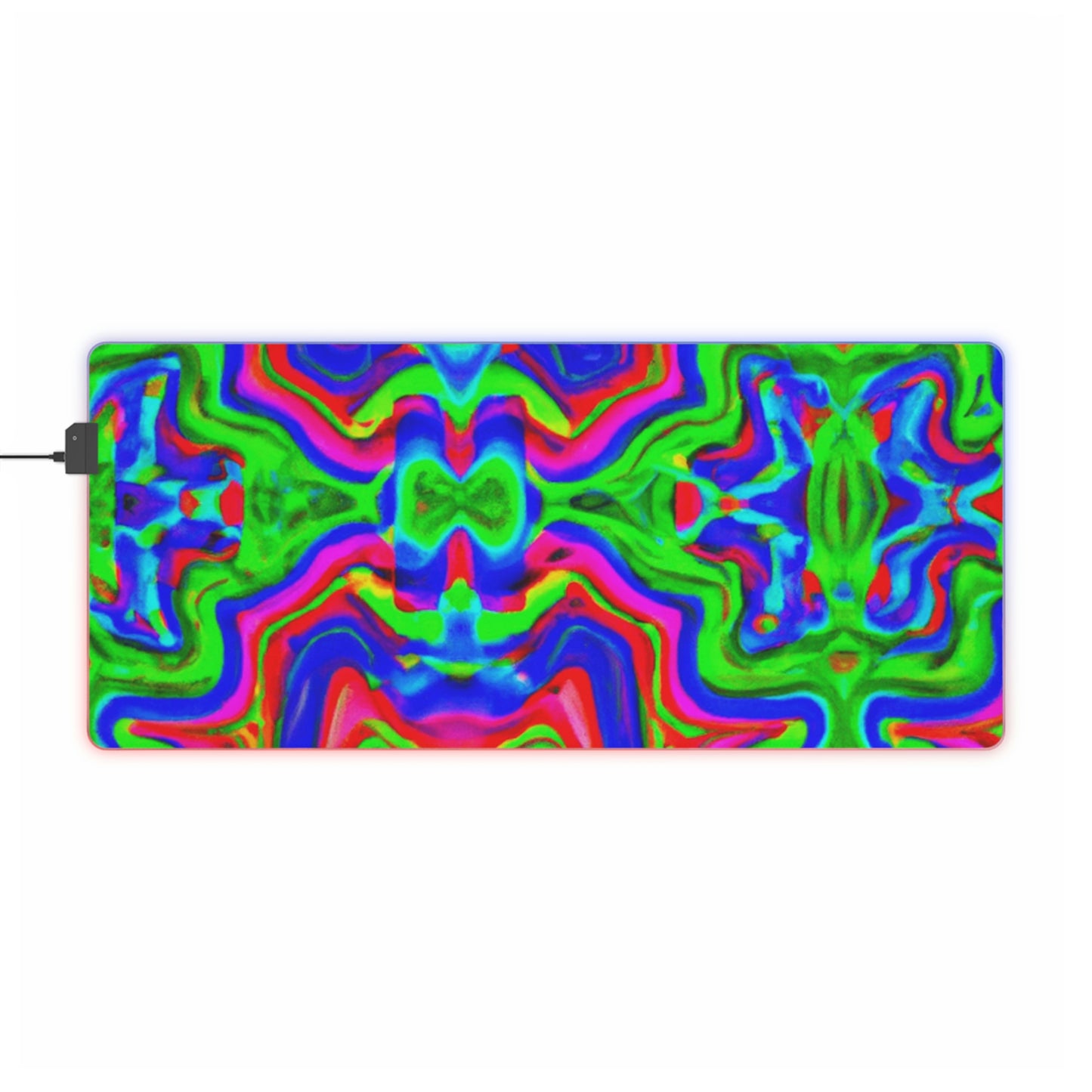 Rocket Roger - Psychedelic Trippy LED Light Up Gaming Mouse Pad