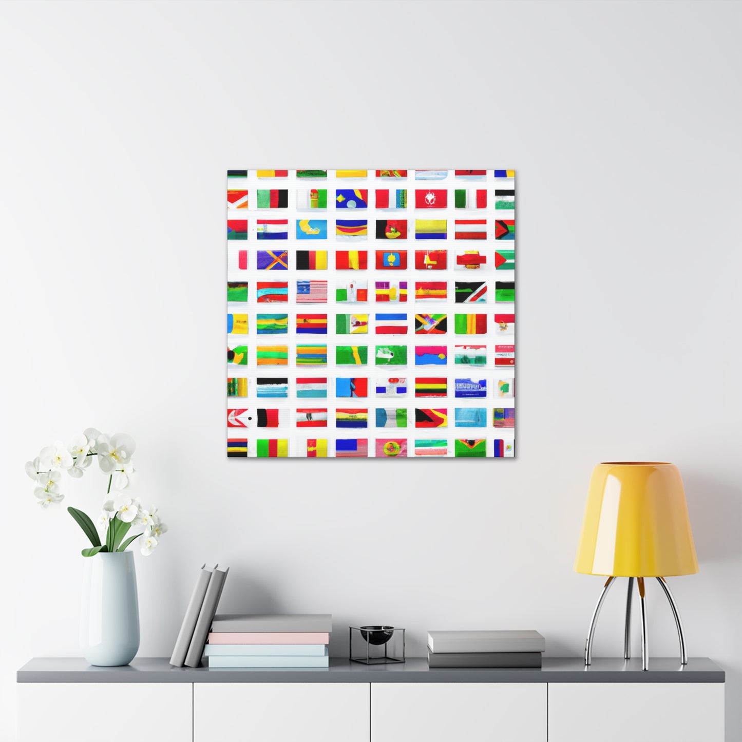 Winifred Atwell Fryer - Flags Of The World Canvas Wall Art