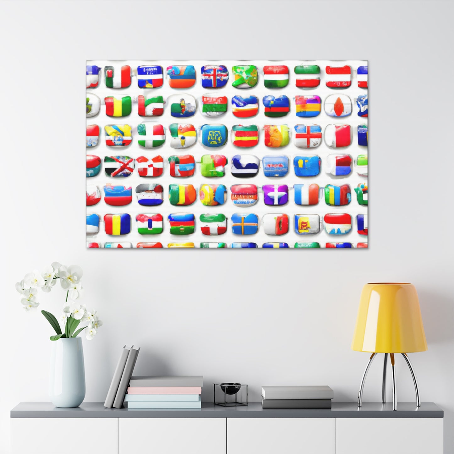 Emily Horton Flagmaker - Flags Of The World Canvas Wall Art