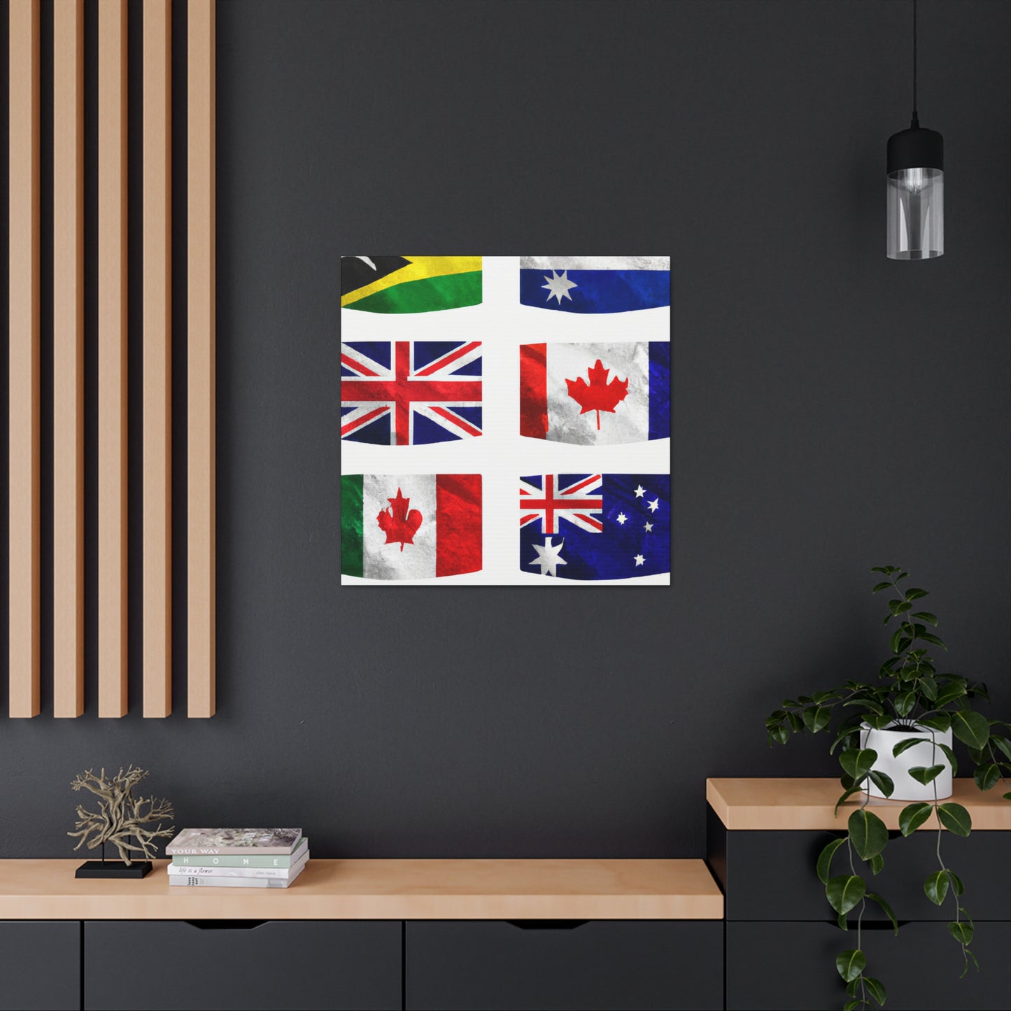 John Prosser (1819-1897) - Flags Of The World Canvas Wall Art